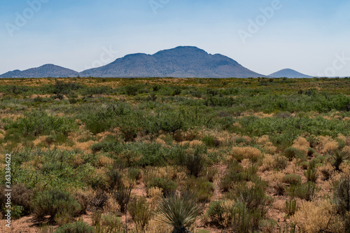 The desert view from Separ road, New Mexico.