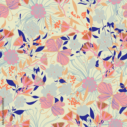 Floral seamles pattern.