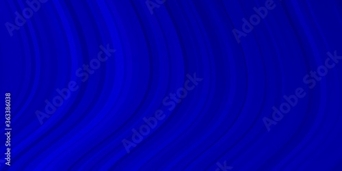Dark BLUE vector texture with wry lines. Abstract gradient illustration with wry lines. Best design for your posters, banners.
