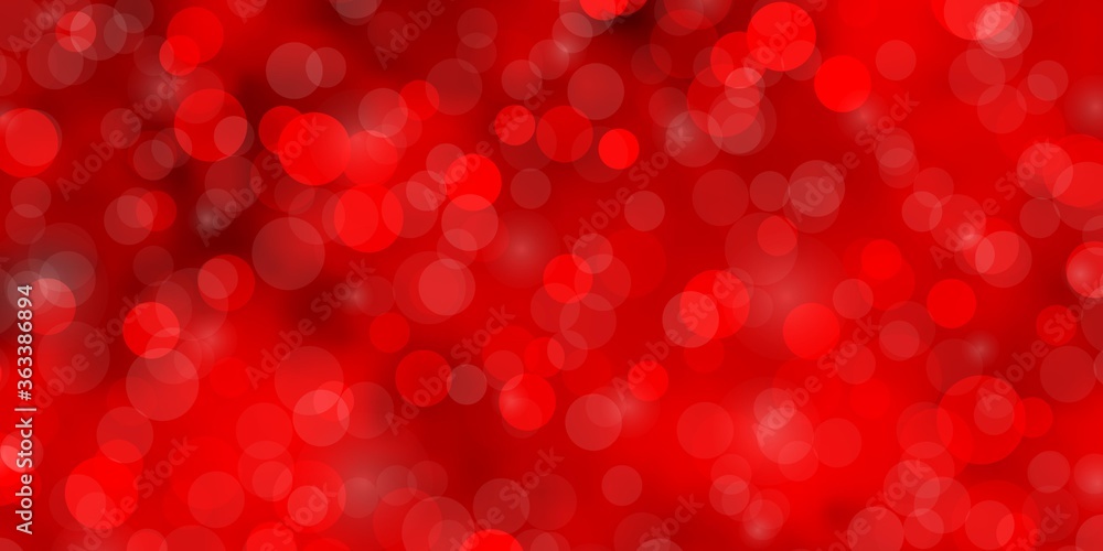 Light Red vector layout with circles. Illustration with set of shining colorful abstract spheres. Pattern for wallpapers, curtains. Light Red vector layout with circles. Illustration with set of shining colorful abstract spheres. Pattern for wallpapers, curtains.