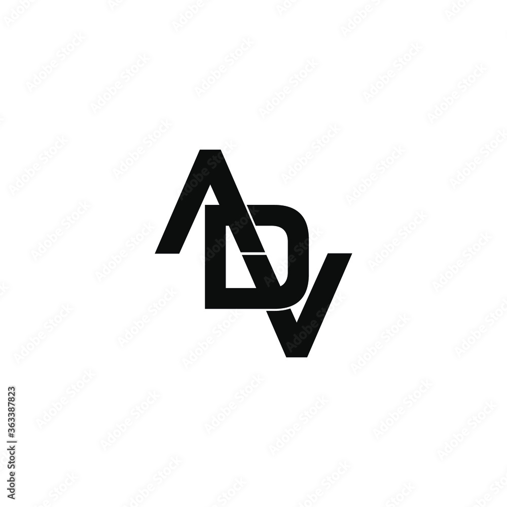 adv letter original monogram logo design adv letter original monogram logo design