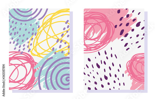 geometric memphis design, minimal abstract seamless cover