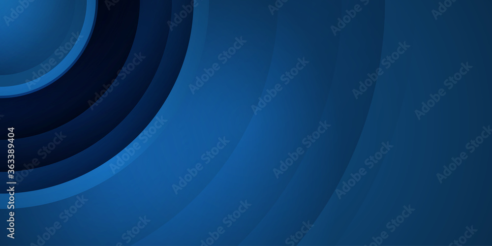 Vector luxury tech circle blue black 3D background. Stack of black paper material layer with blue stripe. Circle shape premium wallpaper Vector luxury tech circle blue black 3D background. Stack of black paper material layer with blue stripe. Circle shape premium wallpaper
