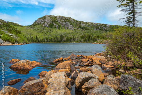 An incredible view of a mountain lake in northern Maine.