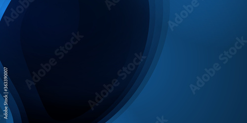 Modern blue wave cure 3D shape geometric presentation background