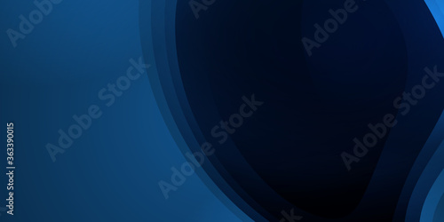 Modern blue wave cure 3D shape geometric presentation background
