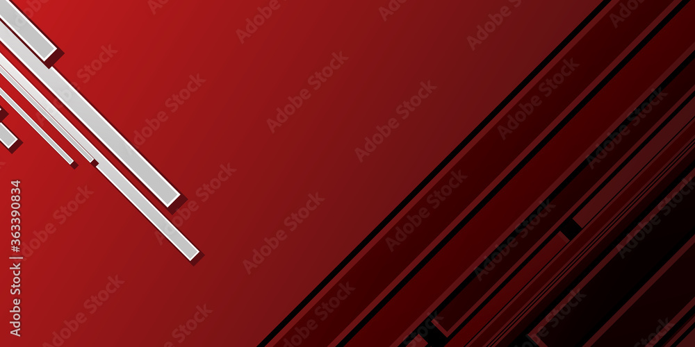 Minimalist red white black tech bar lines and white gradient abstract background vector design for banner, presentation, corporate cover template and much more Minimalist red white black tech bar lines and white gradient abstract background vector design for banner, presentation, corporate cover template and much more