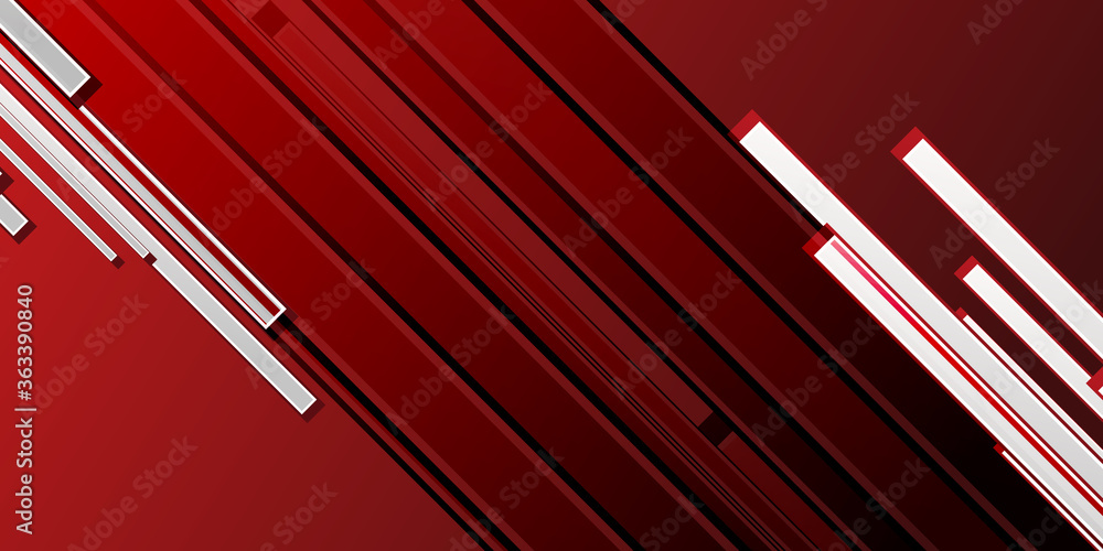 Modern red white and black design template for poster flyer brochure cover. Graphic design layout with triangle graphic elements and space for photo background Modern red white and black design template for poster flyer brochure cover. Graphic design layout with triangle graphic elements and space for photo background