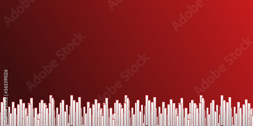 Abstract red white city bar modern background gradient color. Red maroon and white gradient with stylish line and square decoration suit for presentation design.