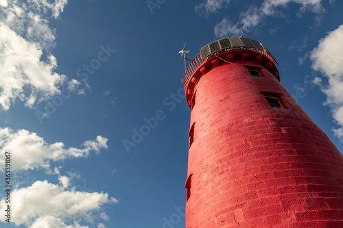 Photography Poolberg lighthouse in Ireland, Dublin bay