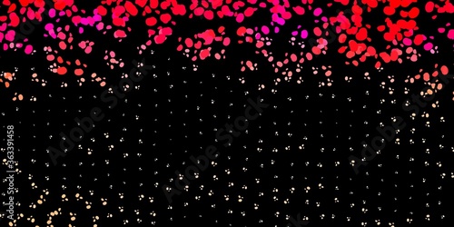 Dark red vector pattern with abstract shapes.