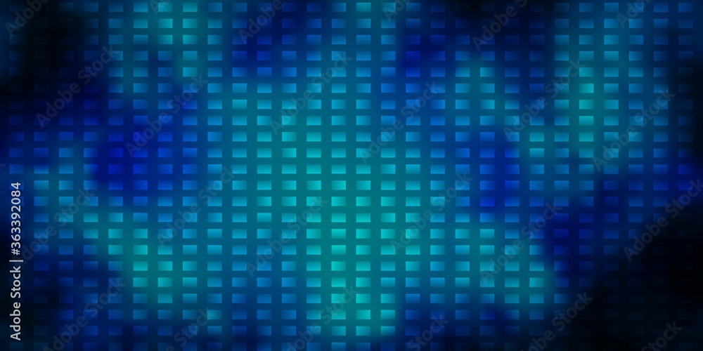 Dark BLUE vector template with rectangles.