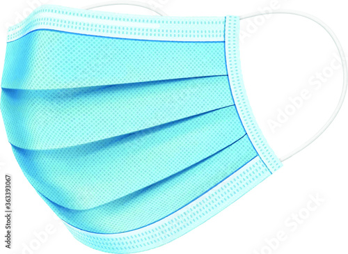 protective mask isolated on white background mouth cover mask protector n95 