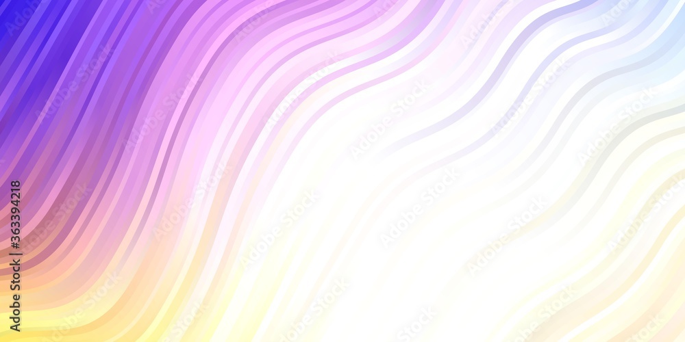 Fototapeta premium Light Multicolor vector pattern with lines. Abstract gradient illustration with wry lines. Pattern for ads, commercials.