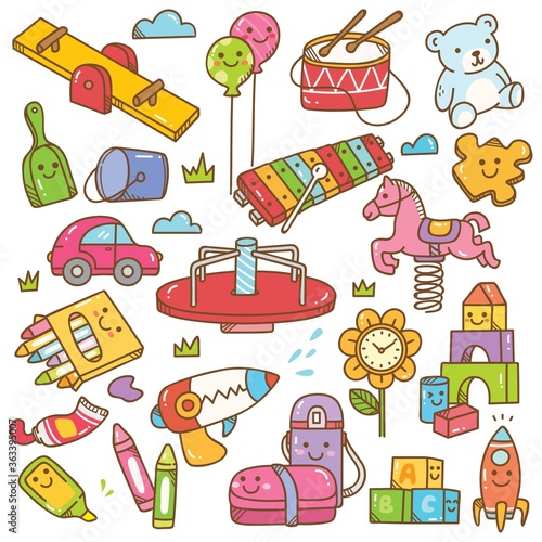kindergarten toys and equipment doodle set