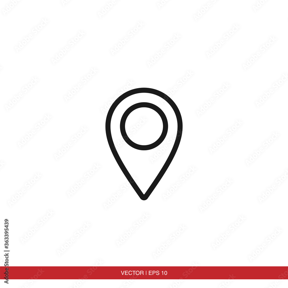 Pin navigation, location, map icon Pin navigation, location, map icon