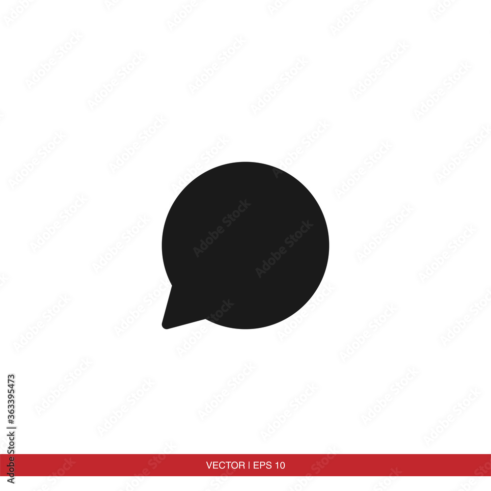 Speech bubble chat icon vector