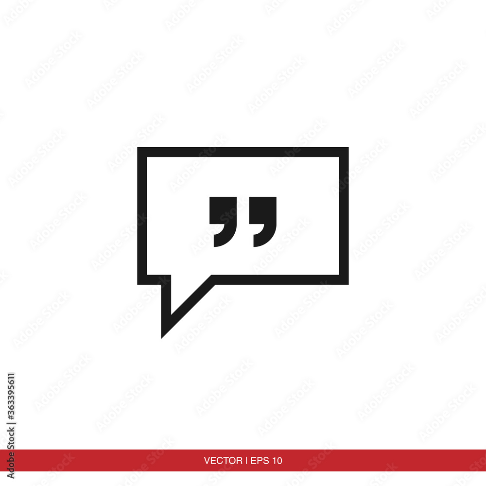 Speech bubble chat icon vector Speech bubble chat icon vector