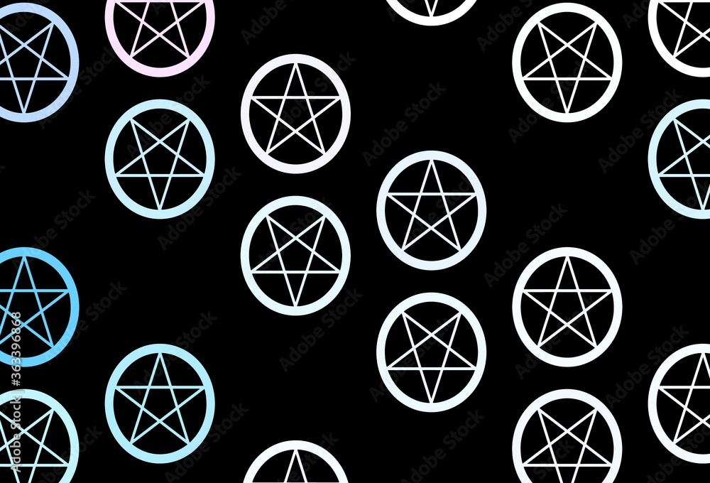 Dark Pink, Blue vector texture with religion symbols. Dark Pink, Blue vector texture with religion symbols.