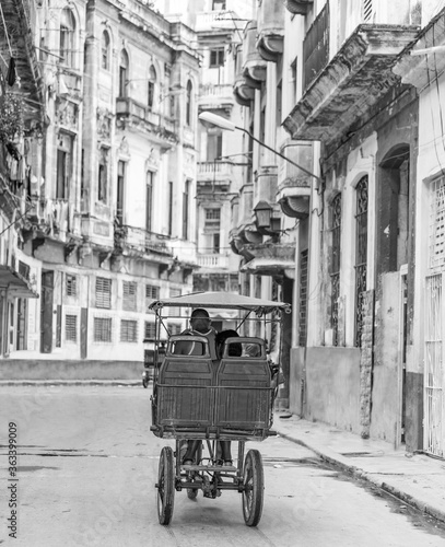 Bici taxi (bike taxi) on street in Havana, Cuba