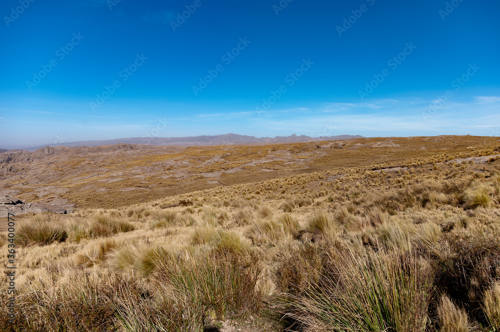 Mountain landscape with blue sky Mountain landscape with blue sky