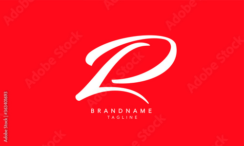 Alphabet letters Initials Monogram logo LP, PL, L and P