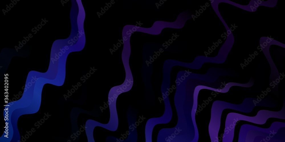 Dark Pink, Blue vector pattern with lines. Abstract gradient illustration with wry lines. Pattern for ads, commercials.