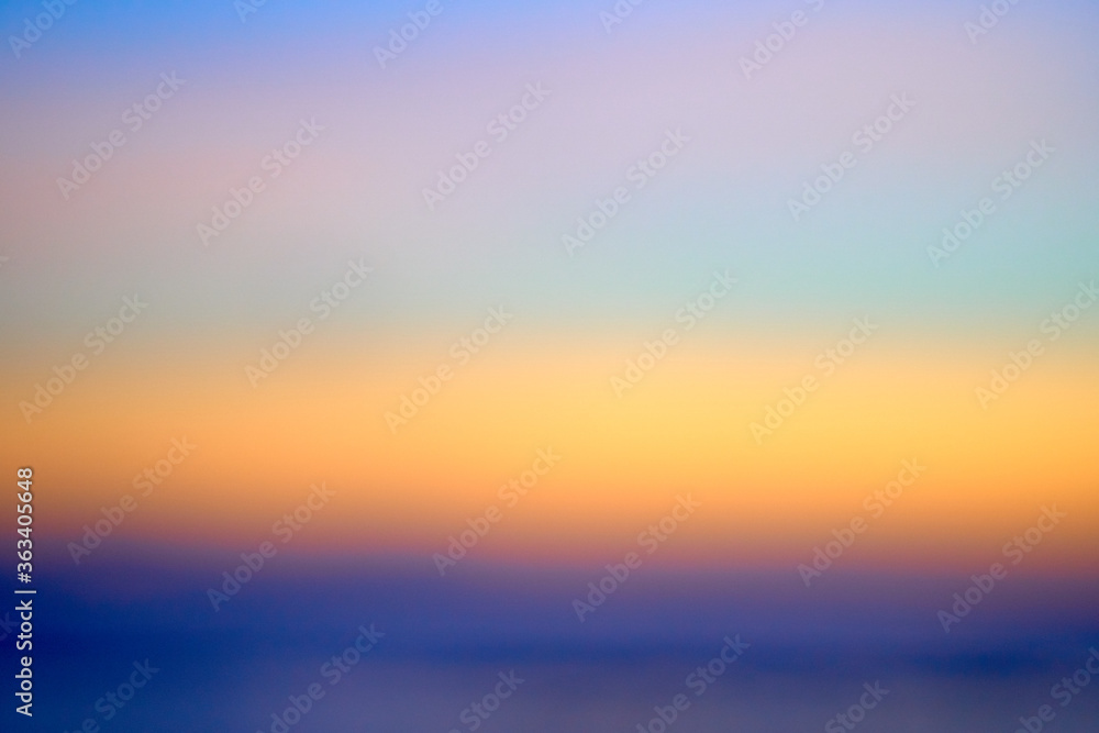Out of focus abstract background of beautiful sunset on Bali.