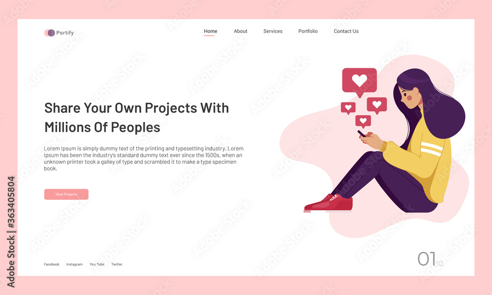 website landing page or templates , website design theme