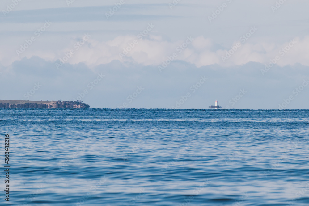 Obraz premium beautiful Tasmanian beach landscape with calm serene ocean