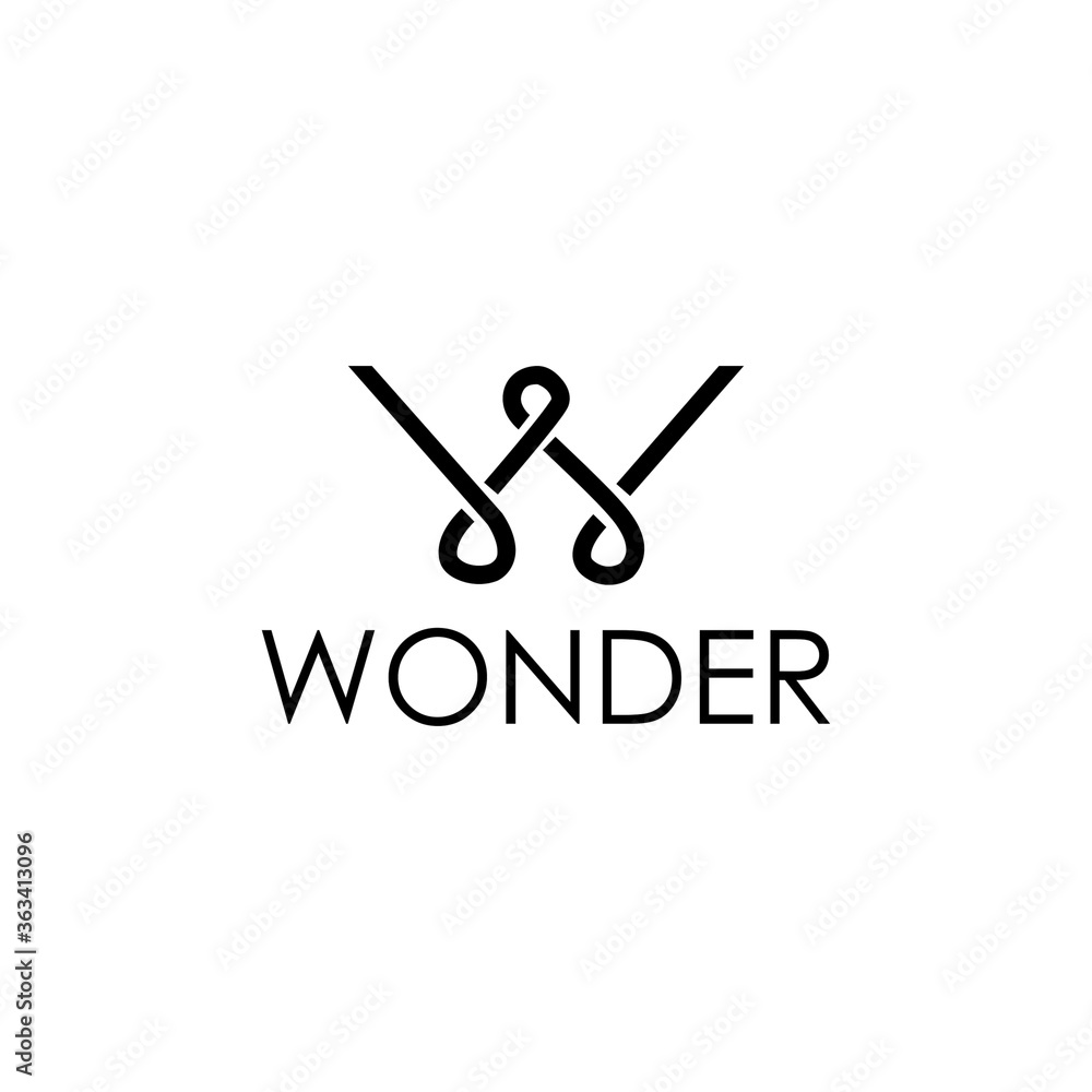 Wonder Logo Vector and W Letter Wonder Logo Vector and W Letter