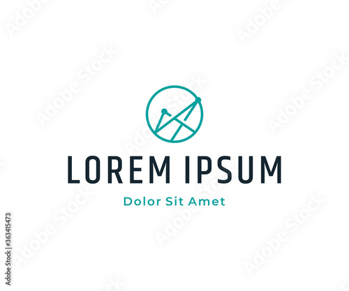 Free Download Geometric abstract connect circle logo design vector template - GFXLoad