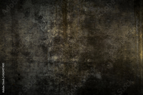 Grungy black wall as background or texture
