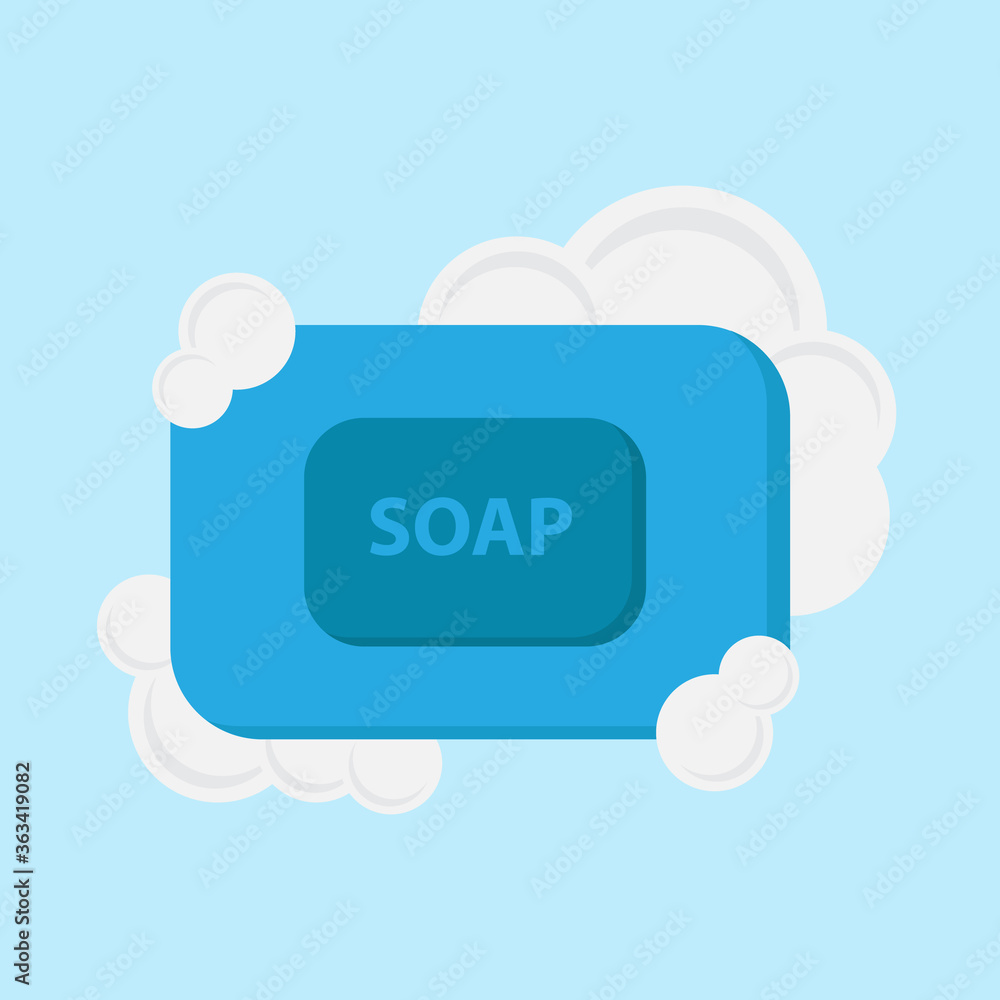 Design illustration of hand washing soap vector Design illustration of hand washing soap vector