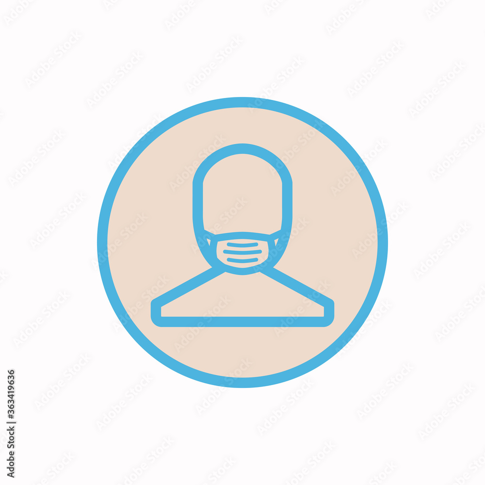 medical face mask flat icon vector logo design trendy medical face mask flat icon vector logo design trendy