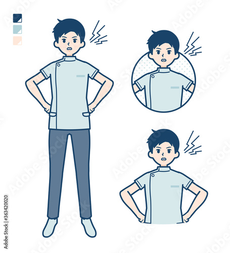 simple nurse man_anger