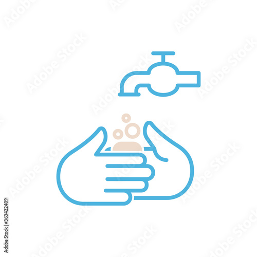 hand sanitizer bottle icon flat vector logo design trendy
