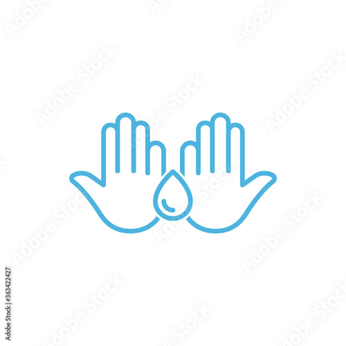 hand sanitizer bottle icon flat vector logo design trendy
