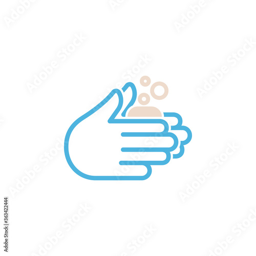 hand sanitizer bottle icon flat vector logo design trendy