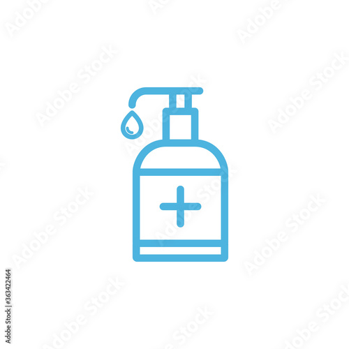 hand sanitizer bottle icon flat vector logo design trendy