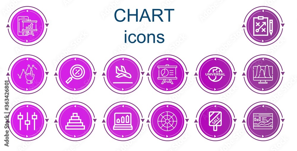 Editable 14 chart icons for web and mobile Editable 14 chart icons for web and mobile