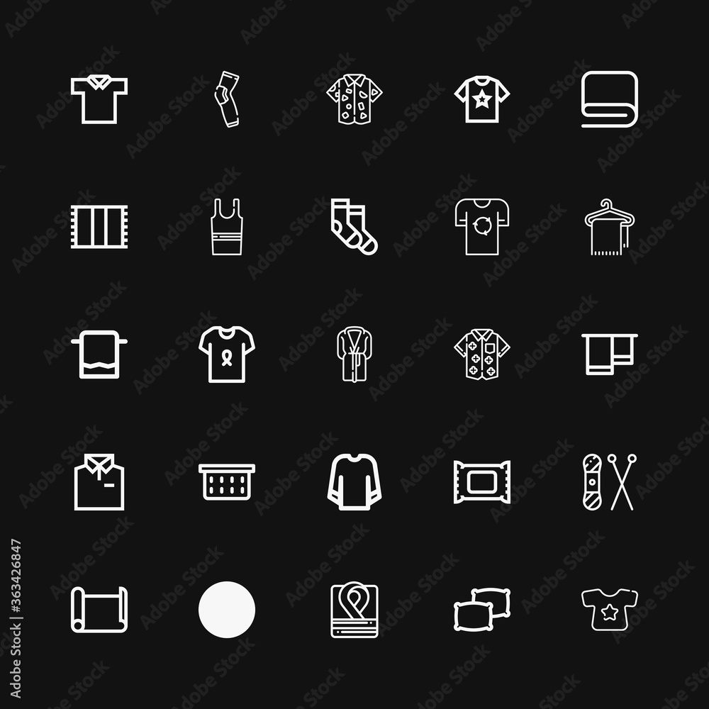 Editable 25 cotton icons for web and mobile Editable 25 cotton icons for web and mobile