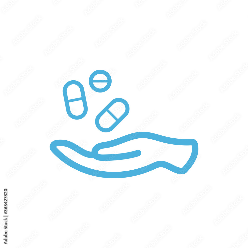 Pill prescription icon vector logo design trendy Pill prescription icon vector logo design trendy
