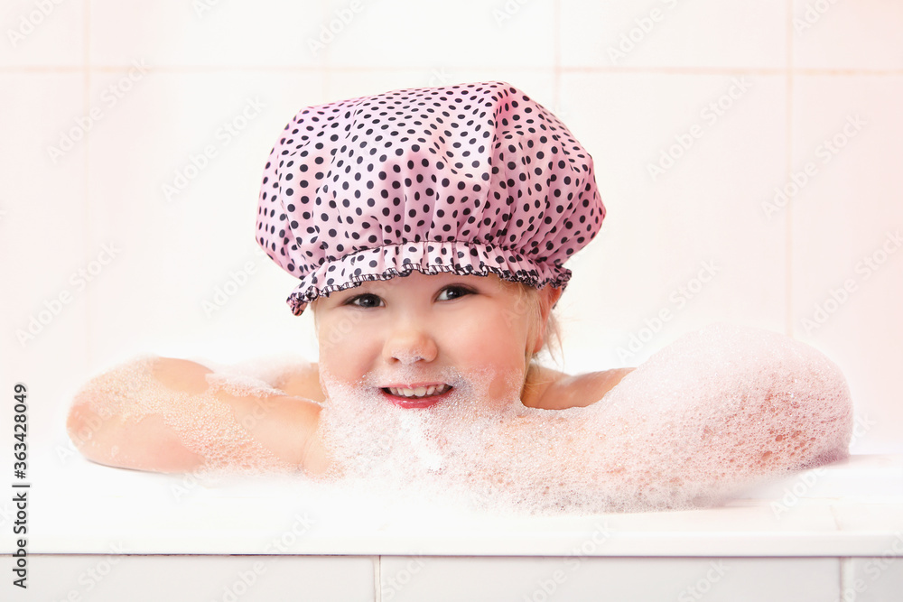 Girl having a bath Girl having a bath
