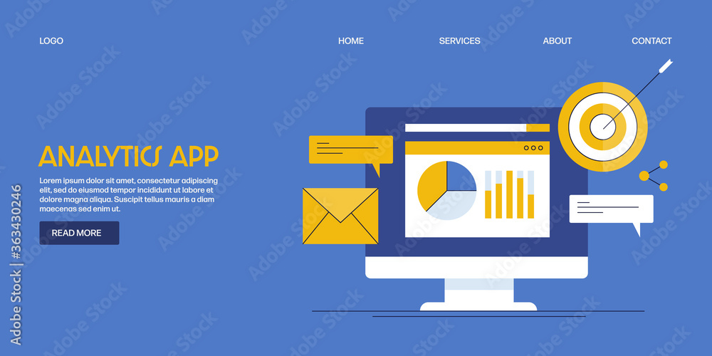 Big data analysis, business intelligence - BA dashboard on computer ...