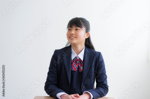 笑顔の女子学生