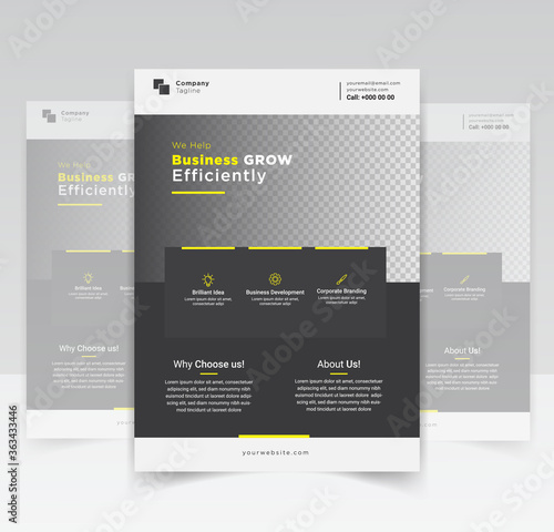Business flyer template design for promoting business 