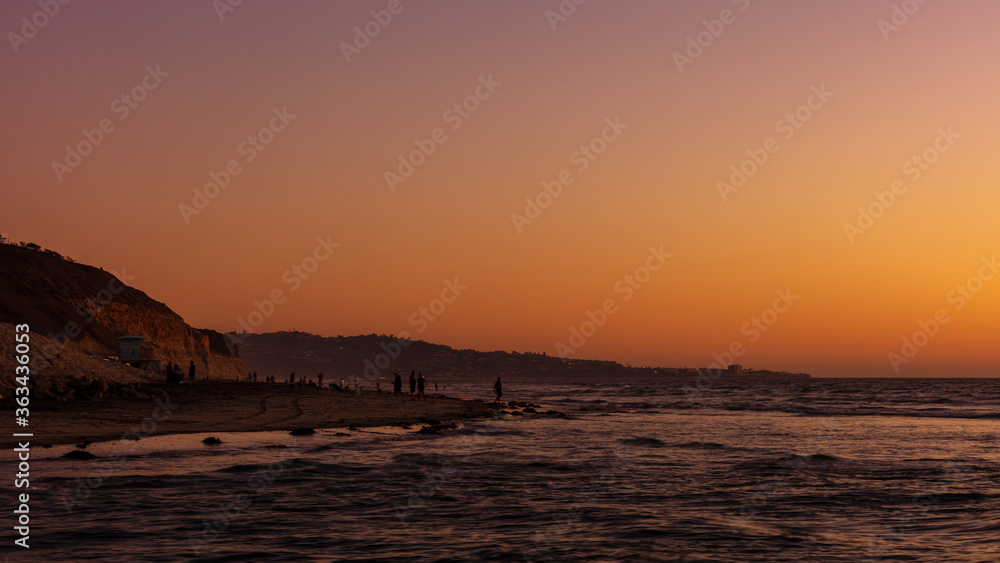 Sunset at the Torrey pine beach Sunset at the Torrey pine beach