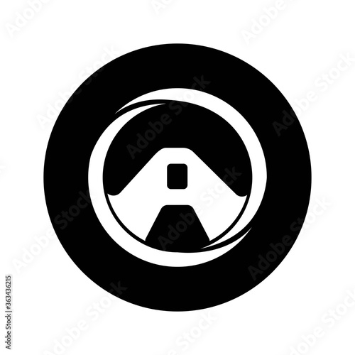 steering wheel logo