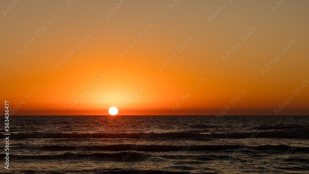 Sunset at the Torrey pine beach